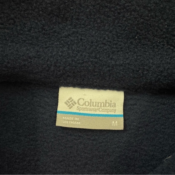 Columbia Women’s M Blue 1/4 Snap Soft Fleece Pullover Jacket Sweater Outdoorsy - Picture 7 of 12